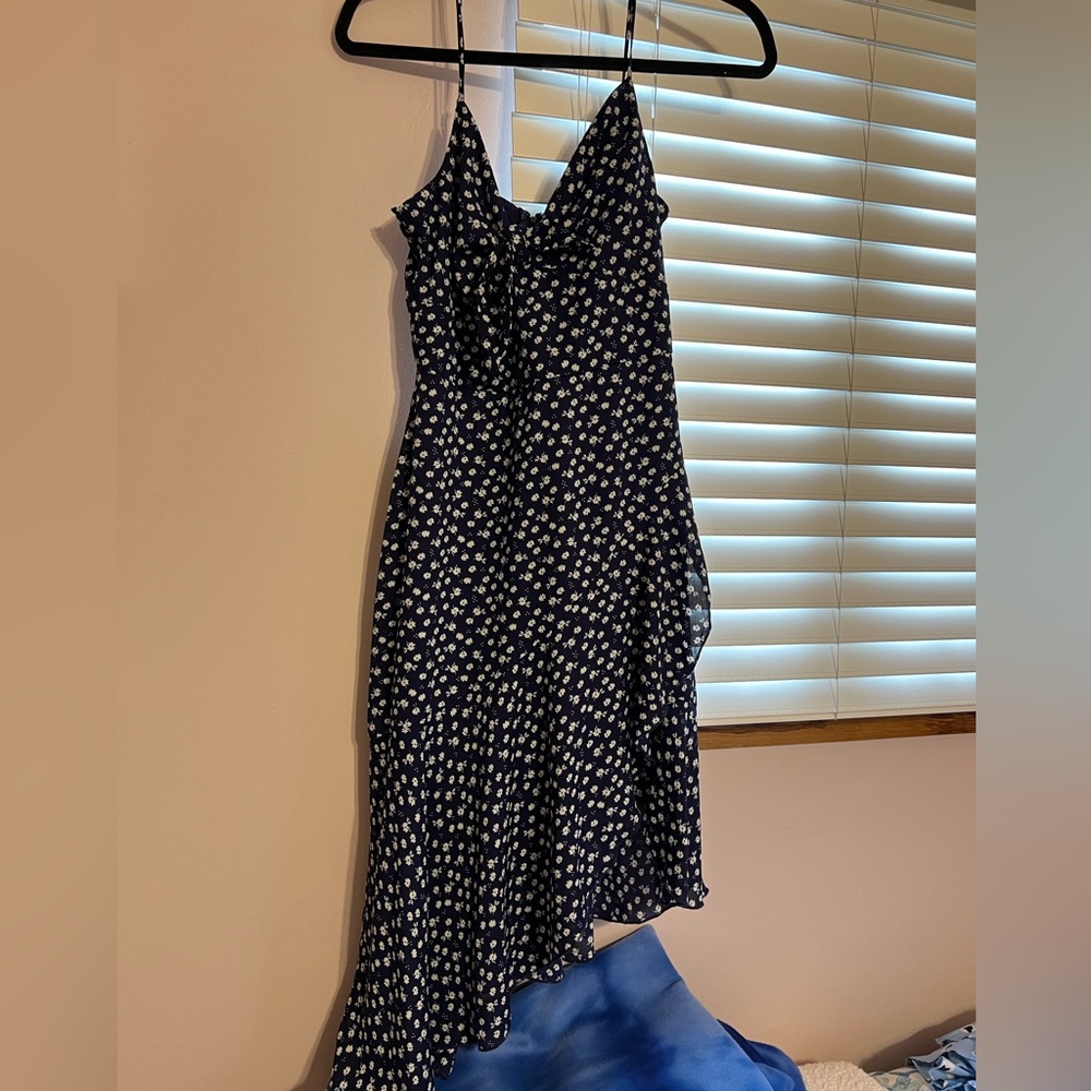 City studio asymmetrical ruffled dress